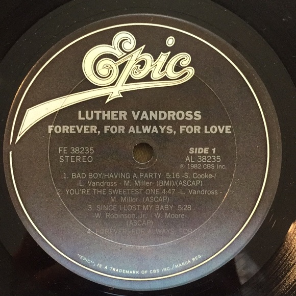 Luther Vandross -“Forever, For Always, For Love” Vinyl LP - Picture 4 of 5